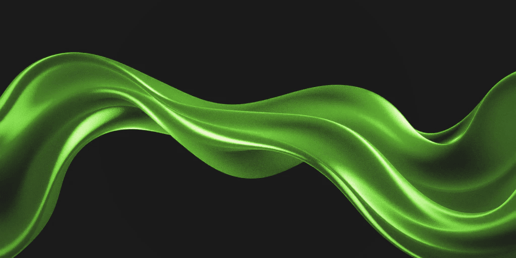 Hintergrundbild einer Abstrakten grünen Welle.